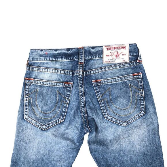 True Religion Jeans Size 31 SKINNY Blue - Picture 2 of 10